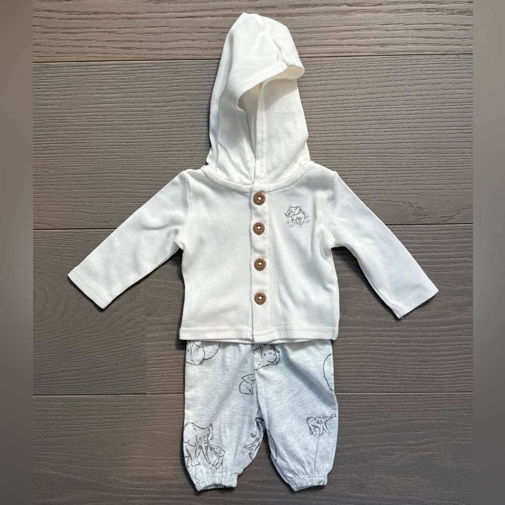 Carter's White and Gray Kids Matching Set